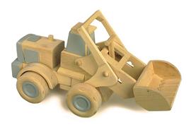 Una costruzione di un giocattolo in legno