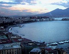 Golfo di Napoli al tramonto