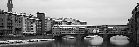 Neve sul Ponte Vecchio di Firenze